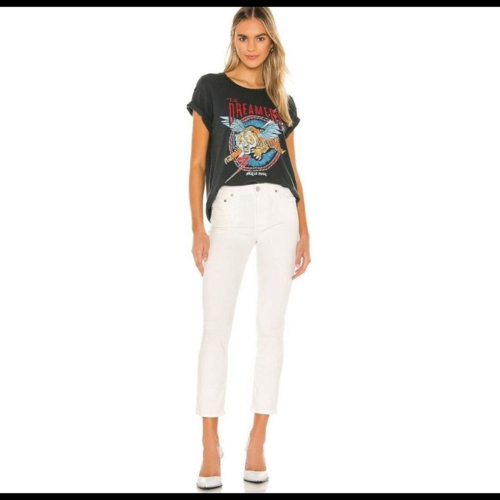 TRAVE Irina Slim Straight 5 Pocket Crop Jeans